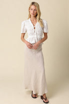 Olivaceous | Zuri Linen Maxi Skirt | Sweetest Stitch Boutique Richmond