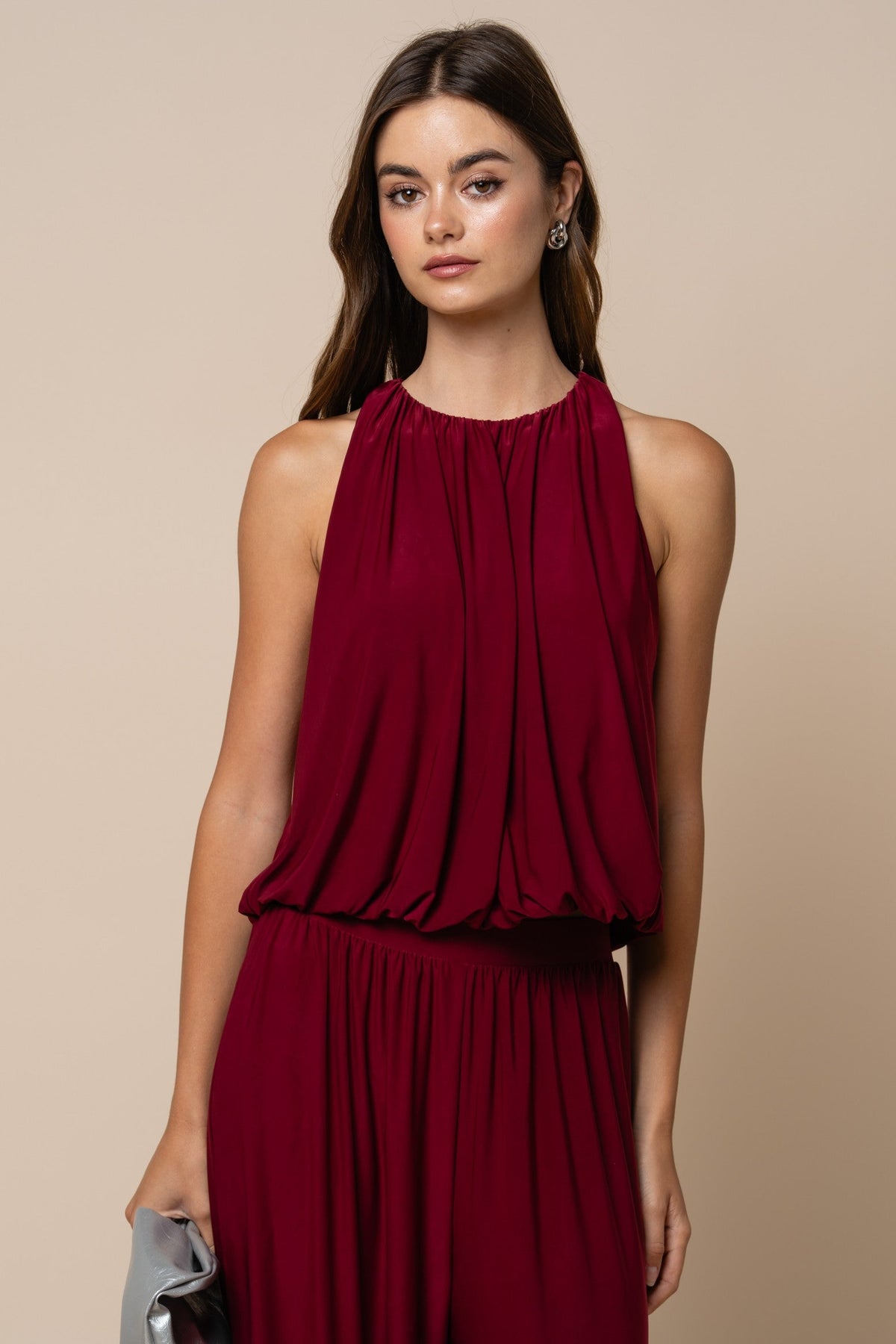 Lalavon | Liza Sleeveless Top - Burgundy | Sweetest Stitch Boutique