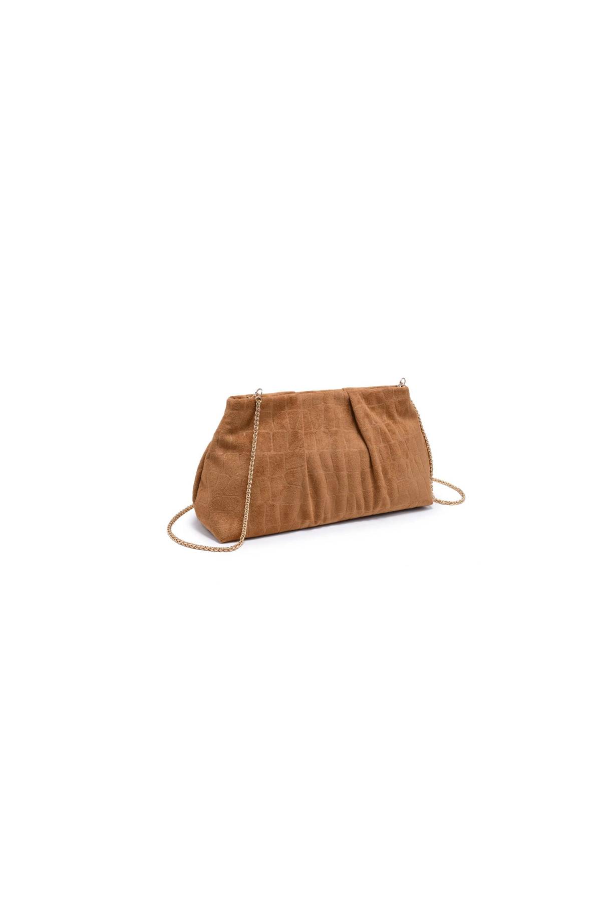 Moda Luxe | Elva Suede Clutch - Tan | Sweetest Stitch Boutique RVA