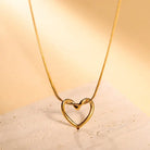 Minimalist Simple Elegant Heart Chain Necklace - Yayas Glam & Gift Shop