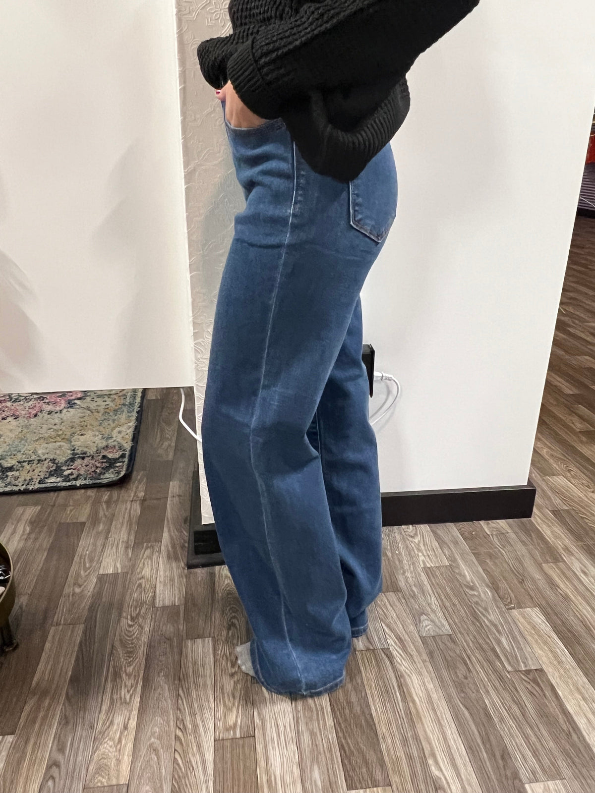 Women's Judy Blue High Waist Vintage Wide Leg Medium Wash - Athena's Fashion Boutique