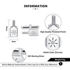 Pickleball Cuff Links Silver Paddle Specs