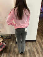 Mica Denim High Rise Straight Leg Vintage Garment Dyed Gunmetal Gray Jeans - Athena's Fashion Boutique
