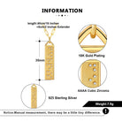 Touchstone Fearless Bar Necklace Gold Specs