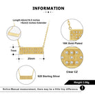 Touchstone I Love You Mini-Bar Necklace Gold detail information
