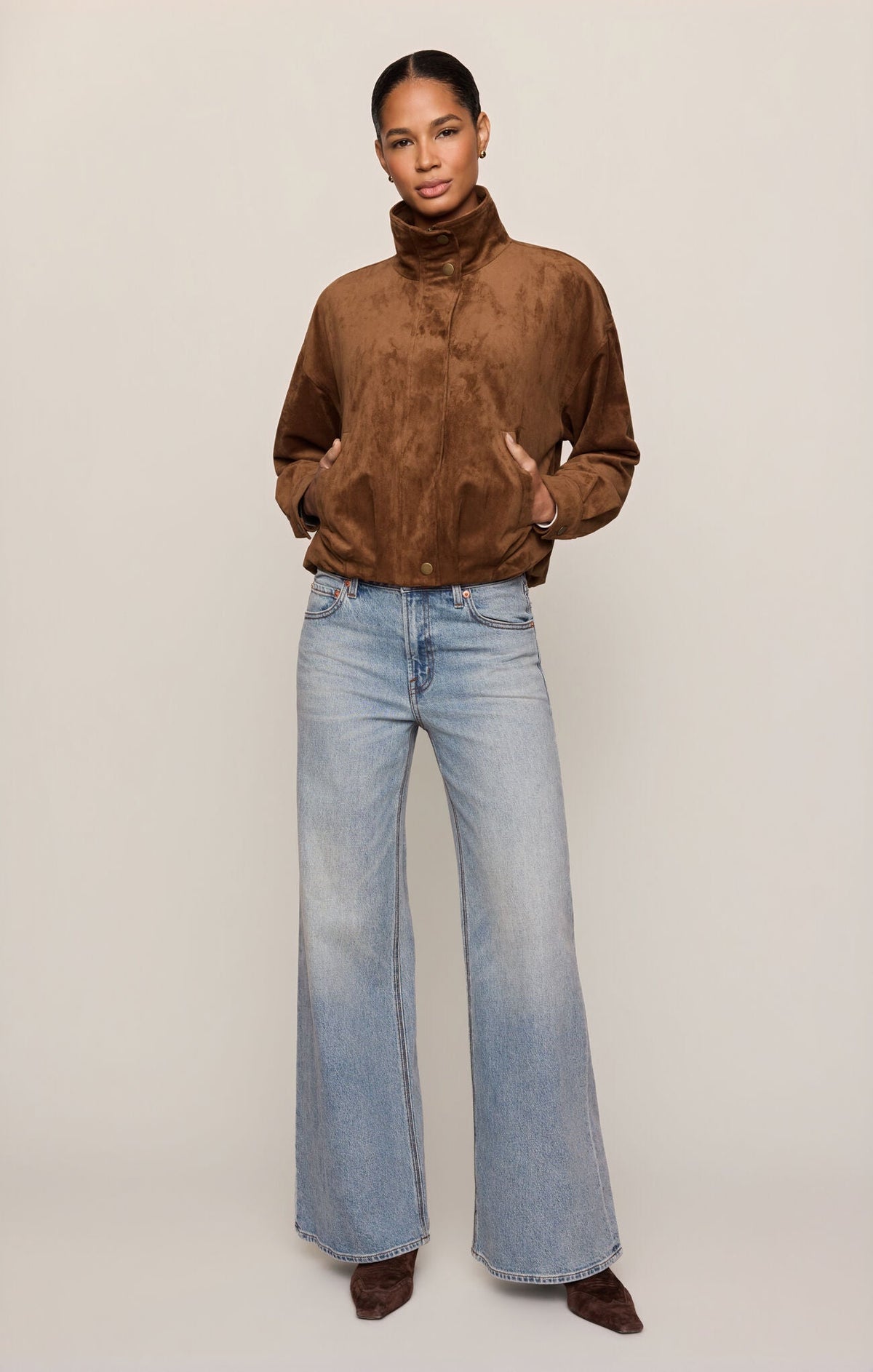 Z Supply | Corbin Faux Suede Bubble Hem Jacket | Sweetest Stitch RVA