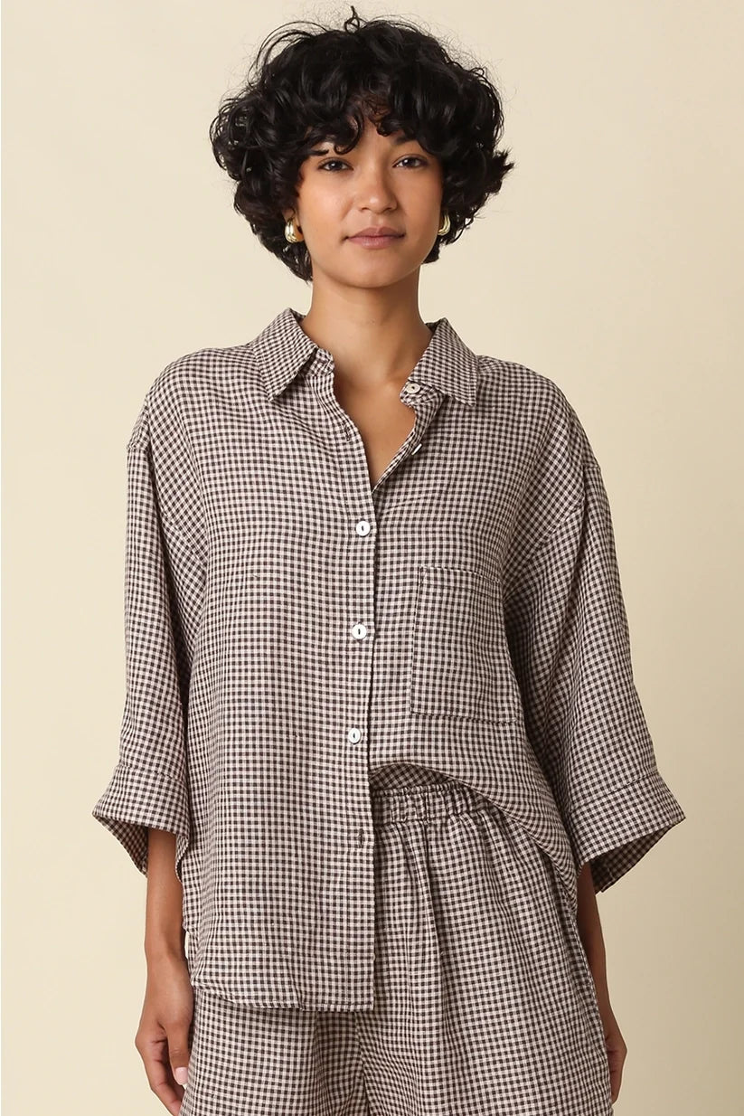 Olivaceous | Gabi Gingham Shirt | Sweetest Stitch Boutique Richmond