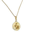 Gold Zodiac Capricorn Necklace