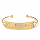 Touchstone You Got This Gold Cuff with Message in Braille Crystals 
