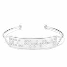 Touchstone You Got This Silver Cuff "You Got This" in Braille Crystals