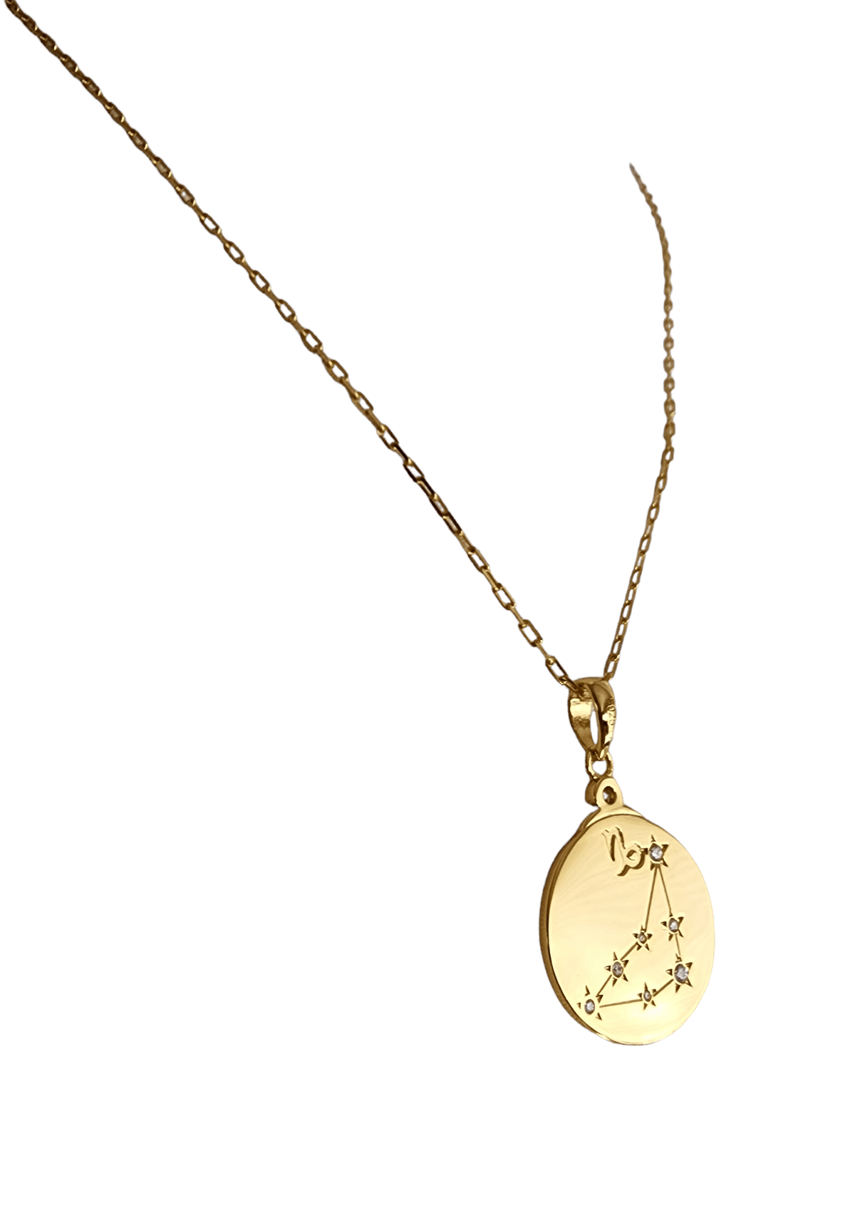 Gold Zodiac Capricorn Constellation Necklace