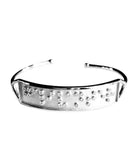 Touchstone Galivanter Silver Cuff Bracelet with Braille Crystals