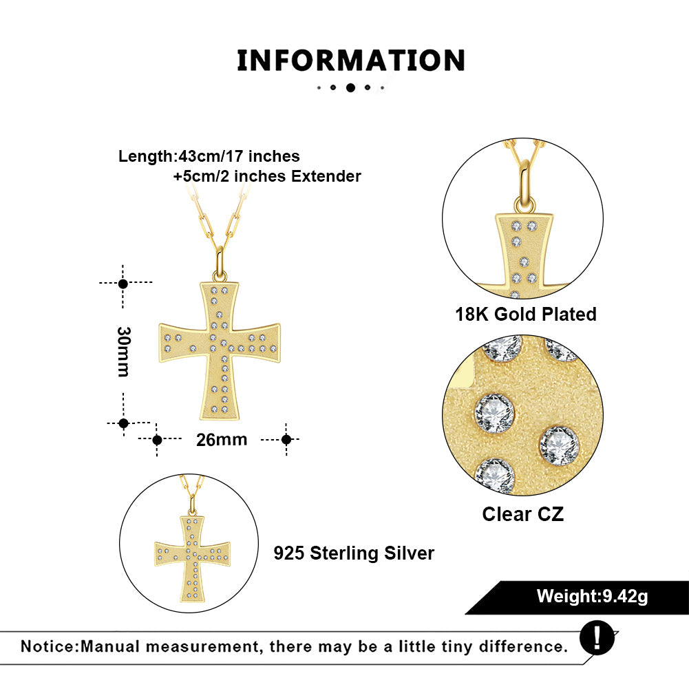 Touchstone Cross Faith/Family Necklace Gold Specs