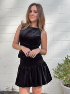 ASTR The Label | Jenika Velvet Drop Waist Skirt | Sweetest Stitch