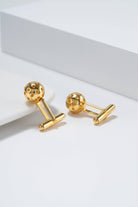 Pickleball Cuff Links Gold Ball