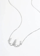 Saints and Saviors Silver Double Your Luck Horseshoes Necklace
