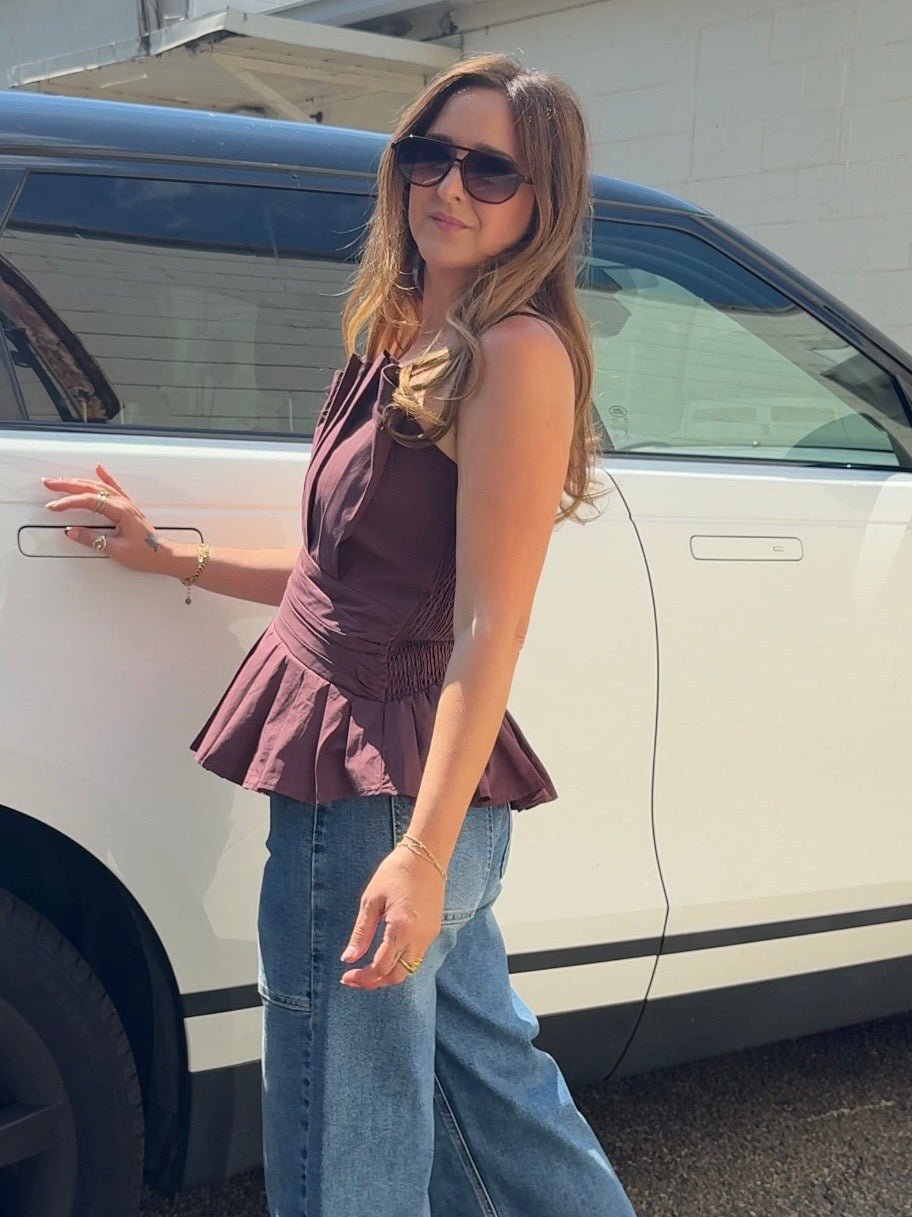 Entro | Rita Pleated Strapless Top | Sweetest Stitch Boutique Richmond