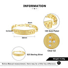 Touchstone Fearless ID Link Bracelet in Gold Specs