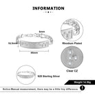 Touchstone Fearless ID Link Bracelet in Silver Specs