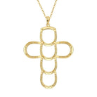 Saints and Saviors Faith Luck Gold Horseshoe Cross Necklace