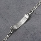 Touchstone 'Forever' ID Link Bracelet in Silver