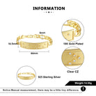 Touchstone HE>i ID Link Bracelet in Gold Specs