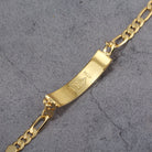 Touchstone 'HE>i' Engraved Inside ID Link Bracelet in Gold