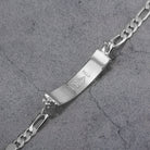 Touchstone HE>i Engraved ID Link Bracelet in Silver