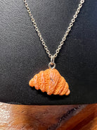 Croissant Charm .925 Sterling Silver Necklace - Athena's Fashion Boutique