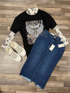 Judy Blue High Waisted Denim Skirt - Athena's Fashion Boutique