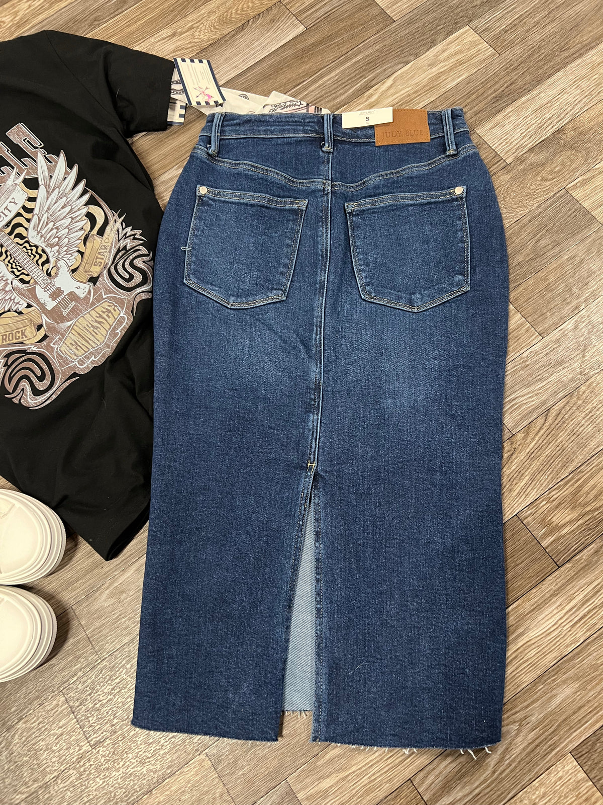 Judy Blue High Waisted Denim Skirt - Athena's Fashion Boutique