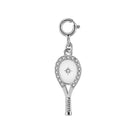 LoveMatch Tennis Racquet Charm Silver