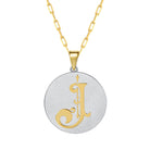Saints & Saviors Fancy Initial J Pendant Necklace