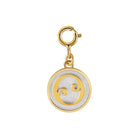 Dainty Fancy Initial Clip on Pendant Charm Letter O
