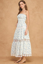 Strut & Bolt | Gloria Floral Strapless Midi Dress | Sweetest Stitch RVA