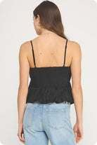 Strut & Bolt | Evie Peplum Sleeveless Top | Sweetest Stitch Boutique