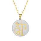 Saints & Saviors Fancy Initial T Pendant Necklace