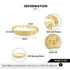 Touchstone You Got This ID Link Bracelet in Gold Specs