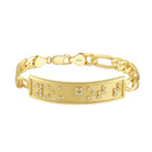 Touchstone You Got This ID Link Bracelet in Gold with Braille Crystals