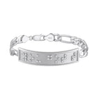 Touchstone You Got This ID Link Bracelet in Silver with Braille Crystals