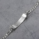 Touchstone 'You Got This' Engraved Inside ID Link Bracelet in Silver
