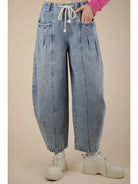 VERY Jean Brand Washed Denim Barrel Leg Jeans