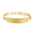 Touchstone Bestie ID Link Bracelet in Gold with Braille Crystals