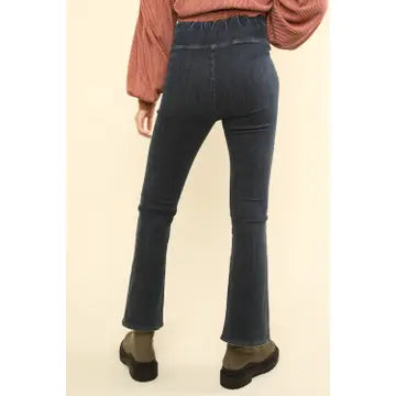 Black Washed Denim Stretchy Active Leggings Jeans