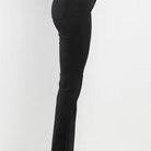 SneakPeek Denim High Rise Cropped Kick Flare in Black Jeans - Athena's Fashion Boutique