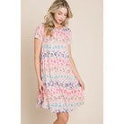 Blush Animal Print Tshirt Dress