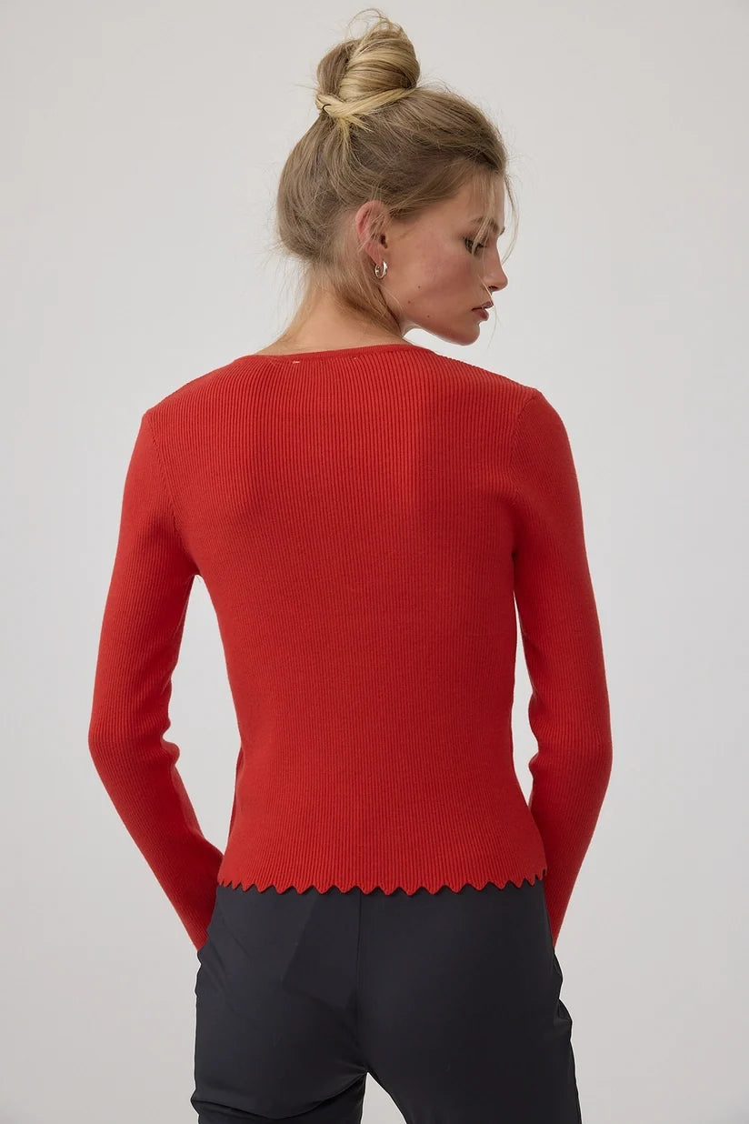 Raisonnel | Ashleigh Slim Fit Ribbed Cardigan | Sweetest Stitch Boutique