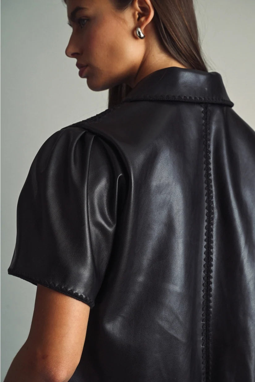 Miou Muse | Miranda Faux Leather Jacket | Sweetest Stitch Boutique