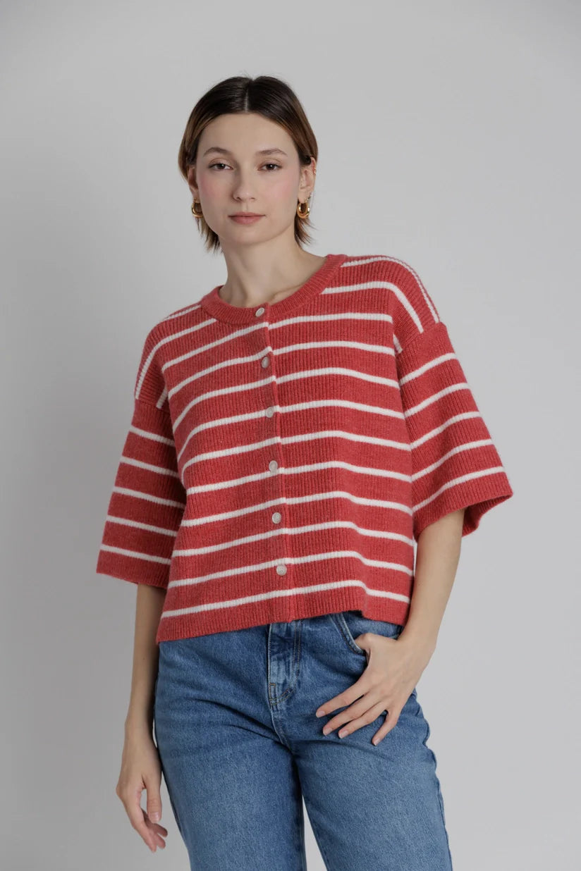 Aureum | Audrey Striped Knit Cardigan | Sweetest Stitch Boutique RVA