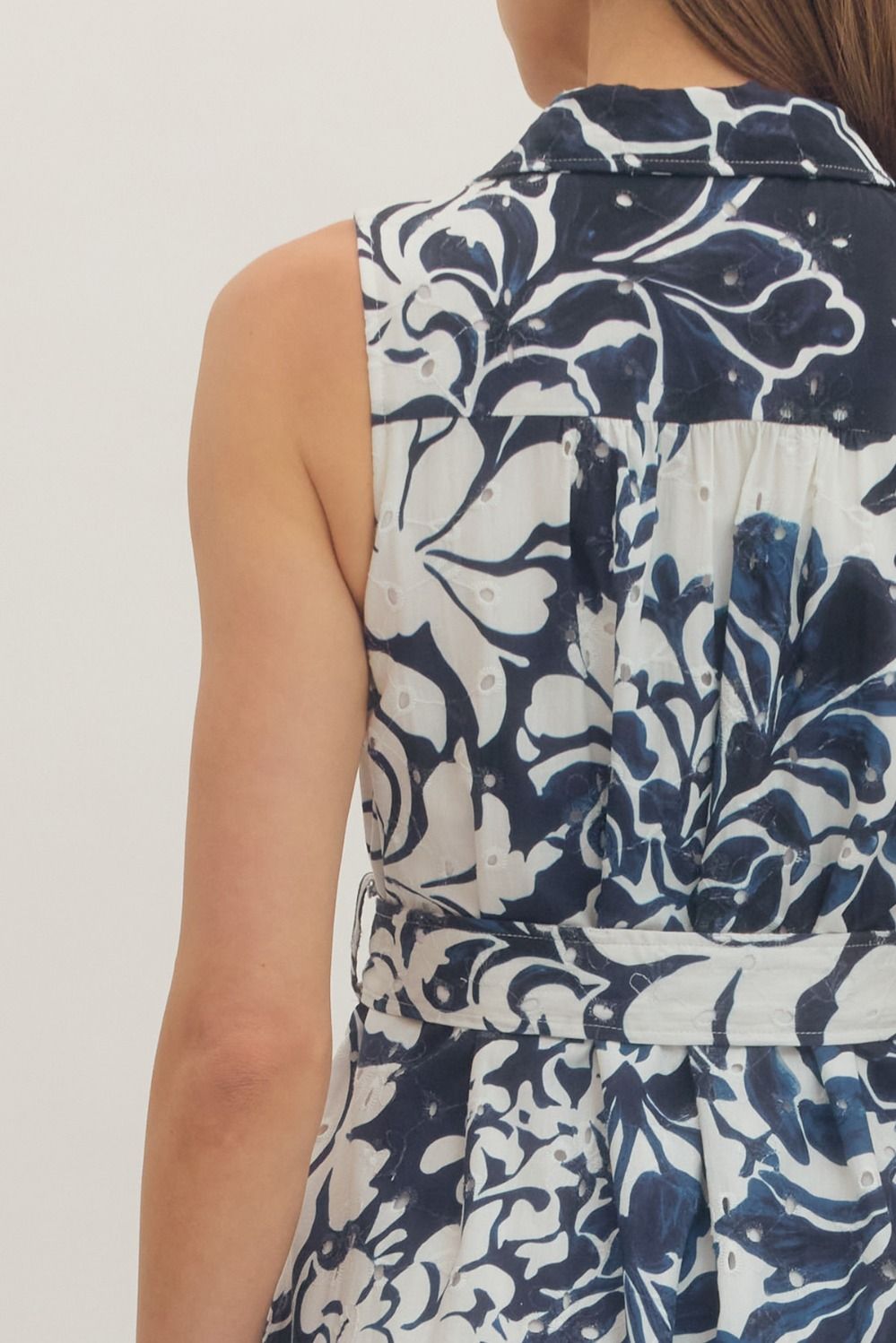 Entro | Marie Floral Sleeveless Midi Dress | Sweetest Stitch Boutique 